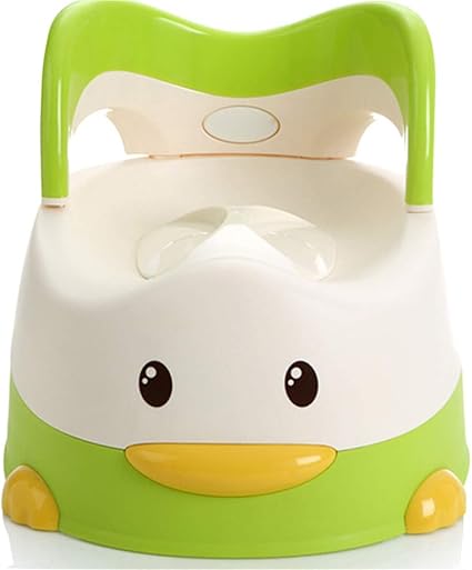Hjjgrass Pot Bebe Verre Chaise Formation Siege Male Et Femelle Bebe Pot Bebe Toilettes Enfant Urinoir En Plastique Carte De Toilette Canard Forme Toilettes Vert Amazon Fr Cuisine Maison