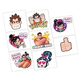 Disney Wreck-It Ralph 2 'Ralph Breaks the Internet' Tattoos Birthday Party Pack 8