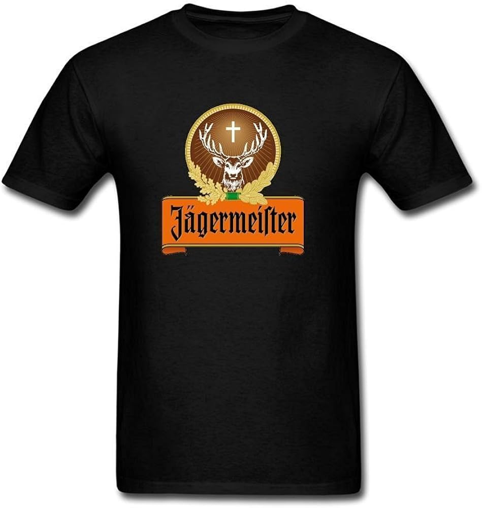 GreucydarkDanielRauda Men's Jagermeister Short Sleeve T Shirt Tee Black, 0Royal (Light Blue