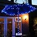 Lycheers® Blue Solar Power 11m 33ft 60 LED Solar Fairy String Lights for Outdoor Room Garden Home Christmas Party Decoration Waterproof (Blue)