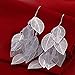 ANDI ROSE Fashion Bohemia Jewelry Leaves 925 Sterling Silver Plated Earrings for Women Girls (Silver-I)