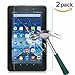TANTEK [2-Pack Screen Protector for Amazon Fire HD 7 (5th Gen-2014,7 inch),Tempered Glass Film,Ultra Clear,Anti Scratch,Bubble Free,Case Friendly