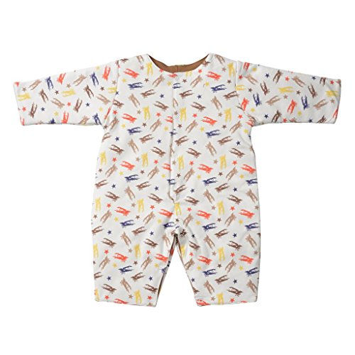 snopea Baby Boys' Quilted Coverall 24MO Brown And Print