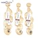 FASHION QUEEN Hair 613 Blonde Hair Bundles, Silk Body Wave Brazilian Virgin Hair, Honey Blonde Unprocessed Human Hair Weave 1 Bundle 100g 21 Inch