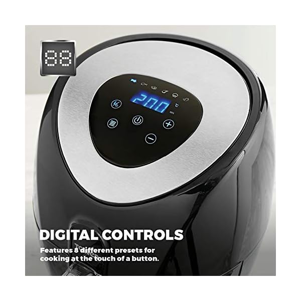 Tower-T17024-Digital-Air-Fryer-Oven-with-Rapid-Air-Circulation-and-60-Min-Timer-43-Litre-Black Tower Vortx T17024 Digital Air Fryer Oven with Rapid Air Circulation and 60 Min Timer, 4.3 Litre, Black