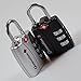 TSA Approved & Accepted Combination Lock 2-Pack by Generation 5 - Best Travel Suitcase Luggage Locks - 3 Digit, Set Your Own Combination Padlocks With Open Alert - Portable & Resettable - Black, Silver