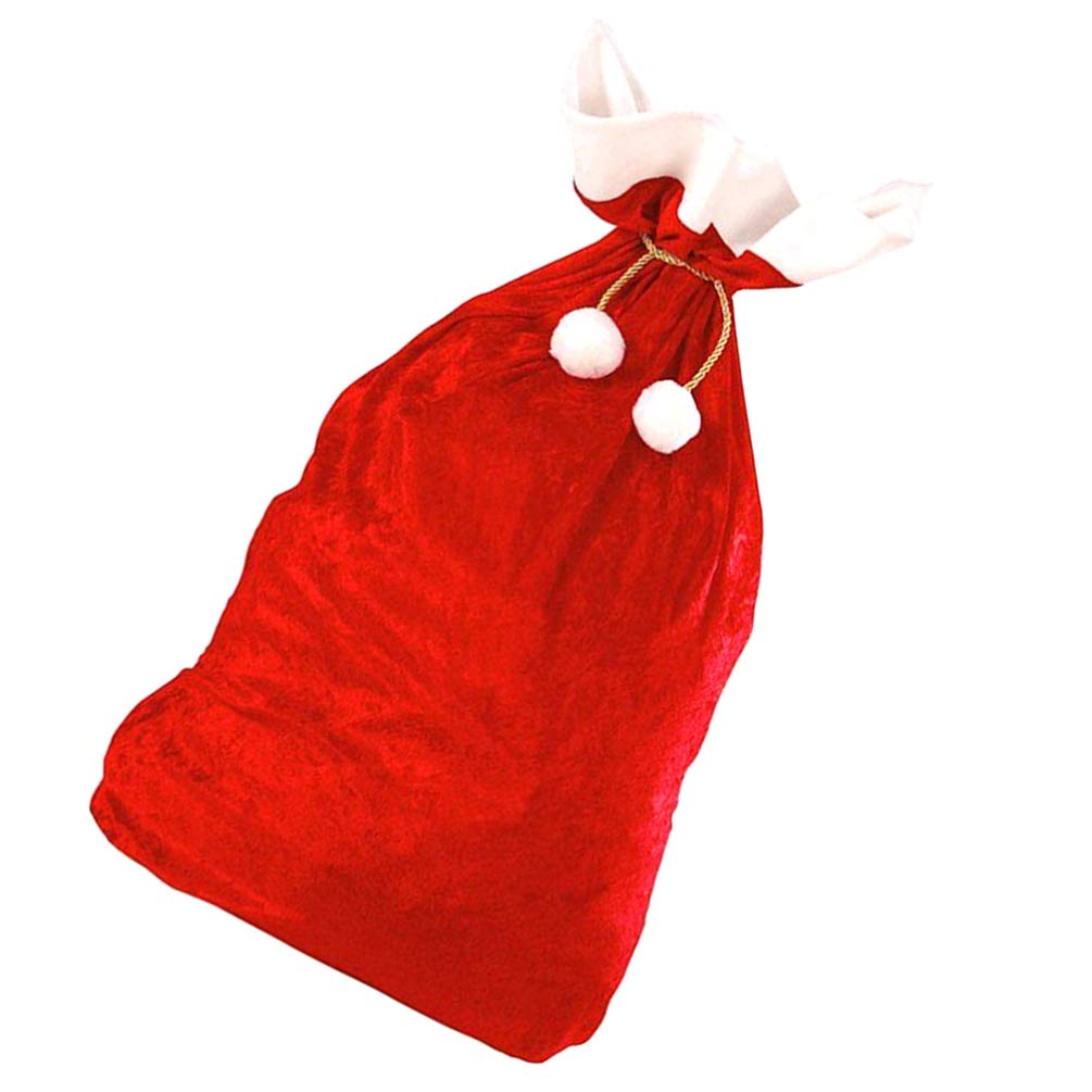 Amosfun Red Christmas Santa Sack with Cord Drawstring Extra Large Santa Sack Xmas Gift Bags Giant Presents Gifts Wrap