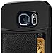 Smartish® Galaxy S6 Wallet Case - Q Card Case for Samsung Galaxy S6 - Ultra Slim Protective Kickstand Credit Card Carrying Case (CM4) - Black Onyx