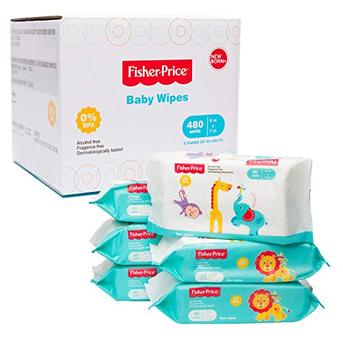 Fisher Price Baby Wipes Unscented, Hypoallergenic, Water Baby Diaper