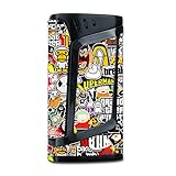 Skin Decal Vinyl Wrap for Smok Alien 220w TC Vape Mod stickers skins cover/ Sticker Slap