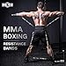 INNSTAR MMA Boxing Training Natural Latex Resistance Band Set Bodybuilding Training Equipment for Men&Women (225LB Camo Army Green)