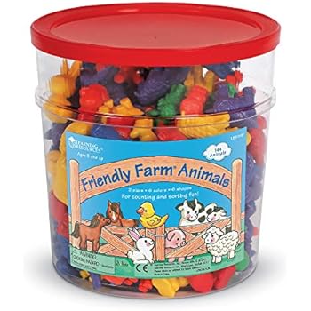 Learning Resources Friendly Farm Counters, Set of 144