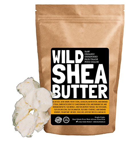 Organic Shea Butter - Unrefined, Raw, Virgin, Fair Trade Handcrafted, Extra Creamy, Non Grainy, Purest Grade A, Perfect for homemade soap, balms, skin care, lotions and hair products (16 ounce)