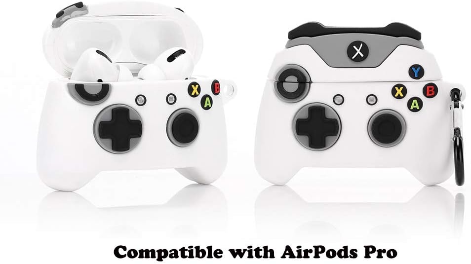 LKDEPO Game Controller Airpods Pro Case Cover with Keychain, Silicone Air Pods Pro Charging Case and Cute Skin Compatible with AirPods Pro/Airpods 3 (Stylish Designer Designed for Teens Boys)