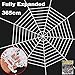 Aitbay Halloween Spider Decorations, Halloween Scary Hairy Spider Web Set, 3 Pack Fake Colorful Spider, Halloween Spider Web, Cobwebs Props for Indoor, Outdoor and Yard Creepy Decor