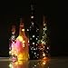 JOJOO 4Pcs Color Changing RGB Wine Bottle Cork Copper Lights - 32inch/ 80cm 15 LED Wire String Lights for Bottle DIY, Party, Decor, Christmas, Halloween, Wedding or Mood Lights LT015C4