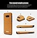 Galaxy S8 Plus Case SunRemex Luxury Leather Grain with Full Body Protective and Anti-Scratch and Non-Slip Design Design for Samsung Galaxy S8 Plus(2017) (Brown Yellow)