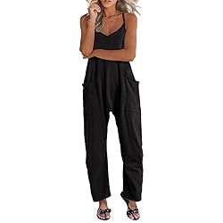 UNIANKIYA One Piece Jumpsuits for women V Neck