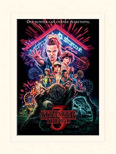 Stranger Things LMP12623P Poster + Mount 30 x 40 cm 3 (Summer of 85), Multi-Colour, 30 x 40 x 0.5 cm