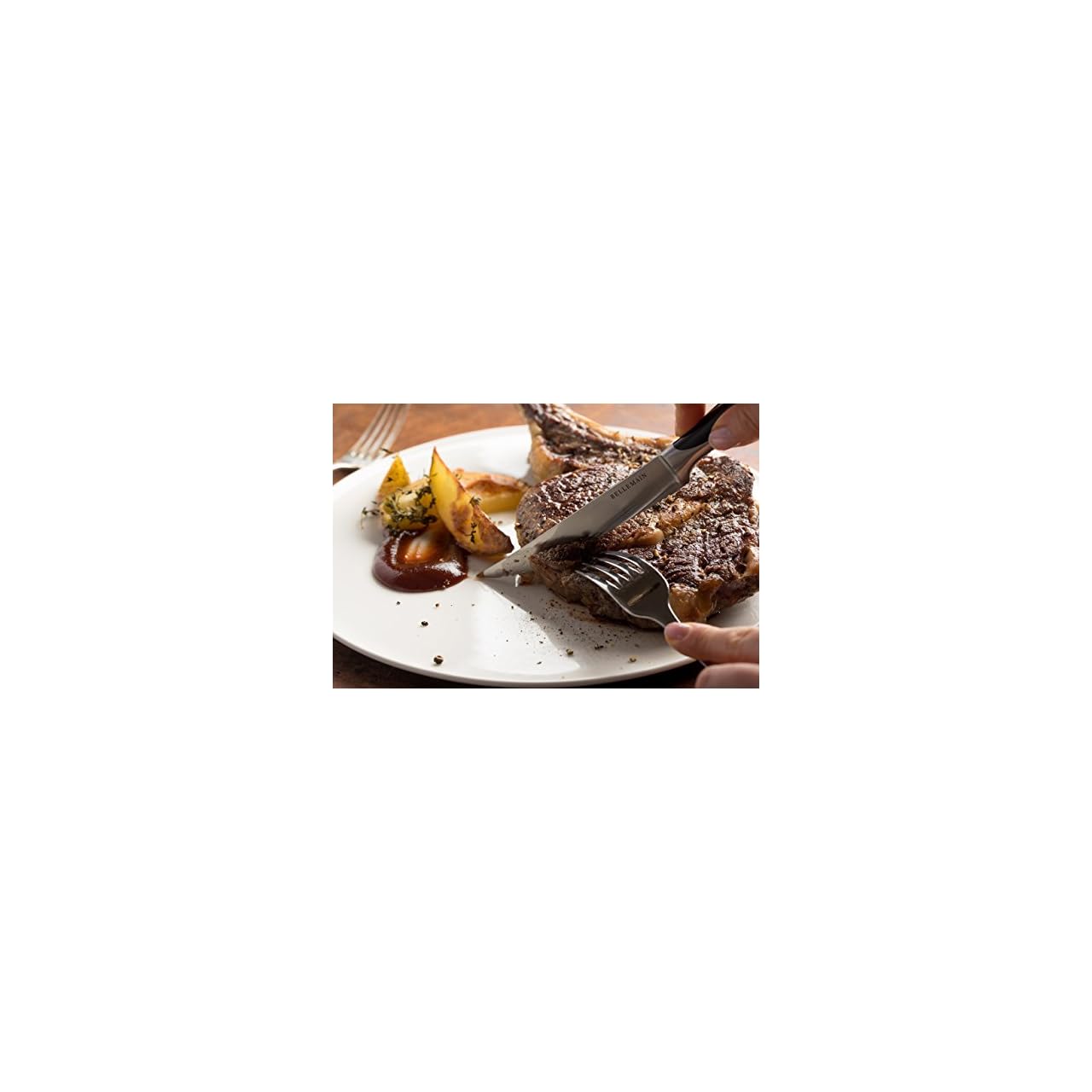Bellemain Serrated Steak Knife Set Stainless Steel Kitchen Knife Set