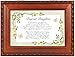Cottage Garden Dearest Daughter Daffodil Woodgrain Rope Trim Music Box Plays Light Up My Life