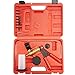 Amzdeal N200-025-BL Brake Bleeder Vacuum Pump Kit Tools Hand Held Vacuum Gauge with Hoses Connector for Automotive