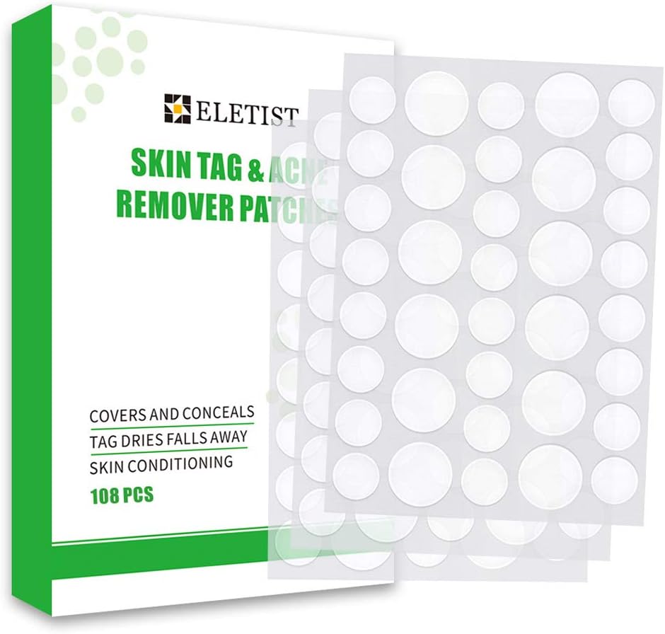 108 PCS Skin Tag and Acne Remover Patches Mole Remover Patches Covers and Conceals Skin Tag Removal Patches Tags Dries and Fall Away …: Health & Personal Care