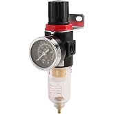 Baomain Pneumatic Filter Regulator AFR-2000 1/8"PT Air Treatment Unit w Pressure Gauge