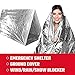 Rescue Guard Emergency Thermal Mylar Space Blanket: Designed for Outdoors, Hiking, Survival, Marathons Or First Aid – Solar Heat Reflective Blanket – Idael for Bug Out Bag, Car Survival Kitthumb 2