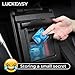 LUCKEASY Hidden Transparent Storage Box for Tesla Model 3 Model Y 2017-2022 Armrest Box Storage Box Interior Accessories