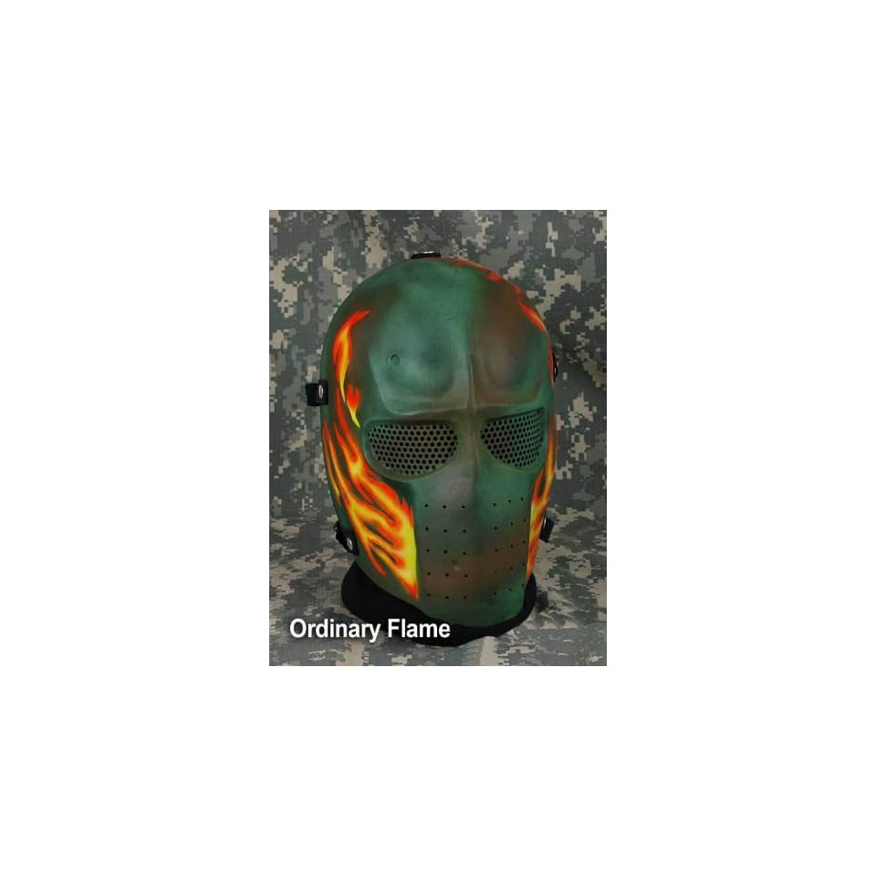 Cactus Hobby Custom Airsoft Wire Mesh Army Mask (Ordinary Flame)