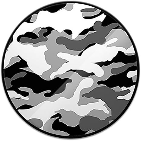 FELOOWSE Expanding Stand Grip, Multi-Function Pop Mount Socket for Cell Phone Holder Smartphones and Tablets - Camouflage White Black