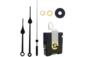 DEEWISH Radio Clock Movement, 0.67 inch(17mm) Axis Length WWVB Radio Electric Controlled Clock Wall Clock Clockwork Scanning Quartz Drives