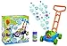 Toysery Bubble Lawn Mower Toy with Realistic Sounds. Push-Along Bubble Blower Toys for Boys and Girls