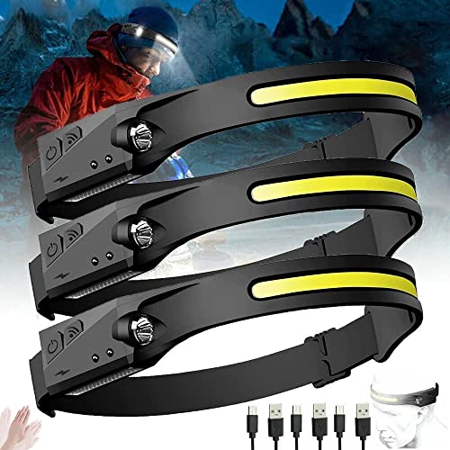 Everlyte Headlamp Rechargeable 230° Wide Beam Head Lamp LED with Motion