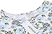 Hotouch Womens Slim Floral Pencil Short Sleeve Wear to Work Business Dresses(Blue,M)