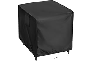 Kingling Outdoor Table Cover Square, 36 inch Square Patio Table Cover, Waterproof Outdoor High Top Table Cover Outdoor Patio Furniture Covers - 36" x 36" x 42"