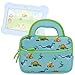 Evecase Kids Tablet Case for Fuhu Nabi Jr. / nabi Jr. S/nabi Jr. Nick Jr. Edition Tablet 5 inch Android Kids Tablet UltraPortable Handle Carrying Neoprene Sleeve Case Bag - Dinosaur Blue