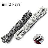 Athletic Shoelaces, Aupek Sport Shoe Laces, Bright Round Reflective Shoelaces, Outdoor Shoe Laces for Kids Men Women, Good Replacement shoelaces for Sneakers Boots Basketball Soccer Shoes and More