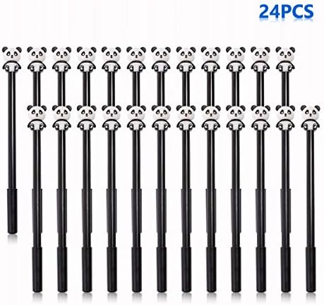 24Pcs Kawaii Panda Pens Animal Cute Planner Journal Accessory Gel Pen Party Favors Fun Fancy Supplies Office School Stationary Fineliner Rollerball Fine Point Gift Women Coworker Teacher, Pack Arkin