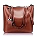 Women Top Handle Satchel Handbags Shoulder Bag Messenger Tote Bag Purse Brown