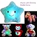 WEWILL 13'' Creative Twinkle Star Glowing LED Night Light Plush Pillows Stuffed Animals Toys Birthday Christmas Holiday Valentines Gifts for Toddlers Girls(Blue)