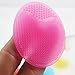 OR Pure Silicone Makeup Cleaner Brush Precision Pore Cleansing Pad Anti-slip Blackhead Remover Facial Cleansing Friction Pad Face Skin Care Deeper Clean Exfoliate Skin Random Color 4 Pack