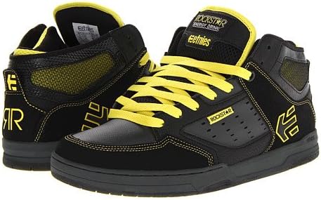 black and yellow etnies