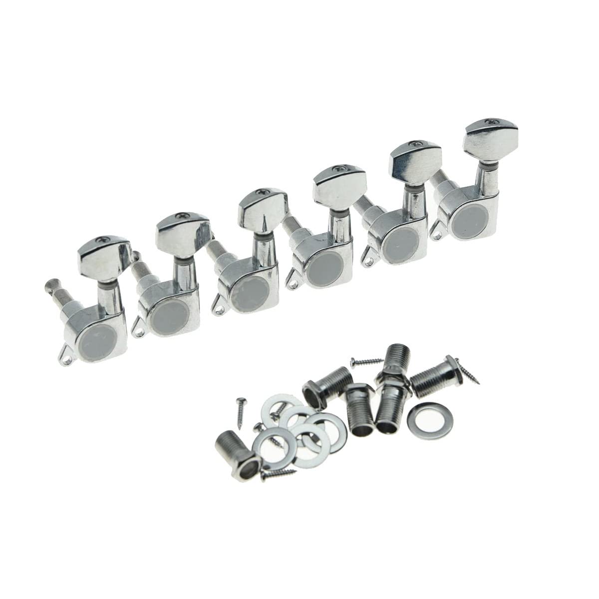 Left Handed 6 Inline Guitar Tuners Tuning Keys Lefty Machine heads for Strat Tele