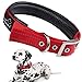 PETBABAB Padded Dog Collar with Metal Buckle, Soft to Protect Neck, Reflective at Safe Night Walk, Rugged to Last Long in Walking Training Pet in Red