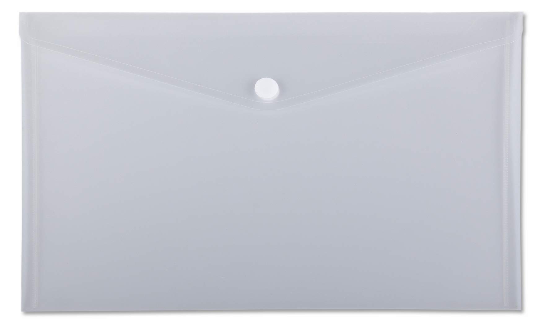 Europel Pack of 5 Wallet Folder A3 Size Envelope Document Folder with Hook & Loop Closure Clear & Transparent for Home, Offices, School & Businesses Landscape Document Organizer & Holder