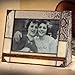 J Devlin Pic 320-46H 4x6 Horizontal Picture Frame Brown Ivory Stained Glass Photo