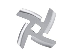 Stainless Steel Meat Grinder Blade Meat Crusher Mincer Plate Blade Cutter Parts for Meat Grinder (46mm Long, Small)