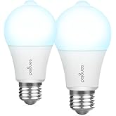 Sengled Motion Sensor LED Bulbs, A19 5000K Daylight Dusk to Dawn Motion Activated Light, 11W (75W Equivalent) 1200 Lumens for Indoor &amp; Outdoor Use, Porch, Garage, Hallway, 2 Pack